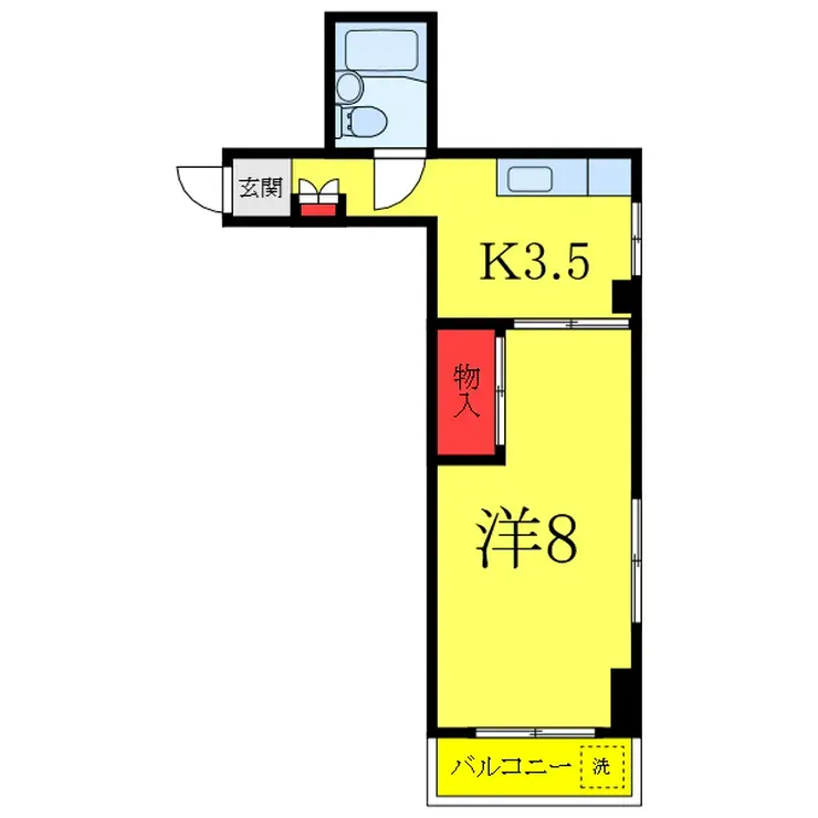 メゾン熊野町 3階階 間取り