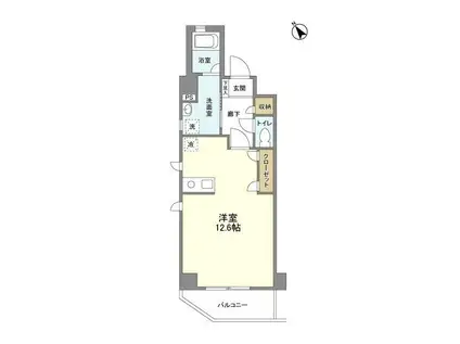 コンフォール山嘉(ワンルーム/7階)の間取り写真