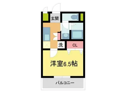 NSハイム(1K/3階)の間取り写真