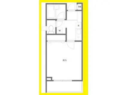 アンビシャス21大船(1K/1階)の間取り写真