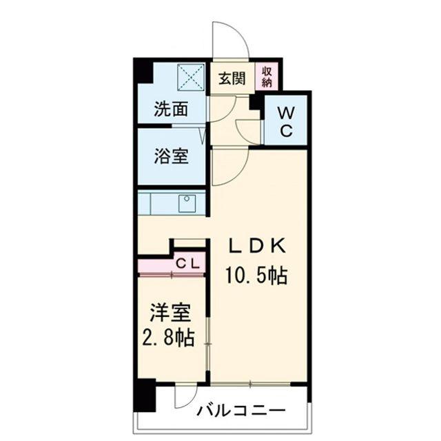 グランフェリーチェ・ナイン(1LDK/2階)の間取り写真