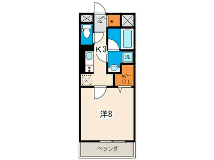  BANKARA PLACE(1K/5階)の間取り写真