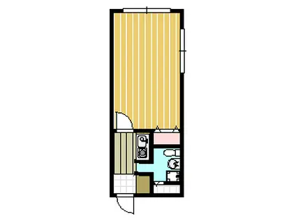 ひろやビル(1K/3階)の間取り写真