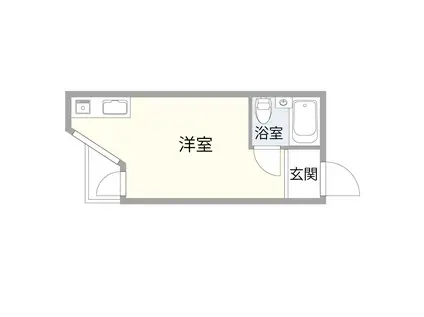 赤坂キャステール(ワンルーム/7階)の間取り写真