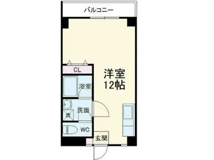 第1笠原ビル(ワンルーム/2階)の間取り写真