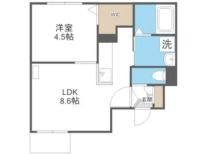 F‐STAGE N13(1LDK/3階)の間取り写真