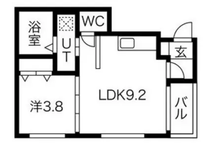 レクセラ新栄(1LDK/1階)の間取り写真