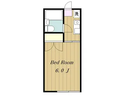 ヘ-ベルハウスまろ-ど(1K/2階)の間取り写真