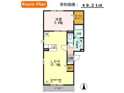 サンシャイン雅(1LDK/3階)の間取り写真