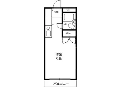 アメニティ5(ワンルーム/5階)の間取り写真