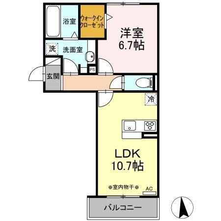 GRANPIA(1LDK/3階)の間取り写真