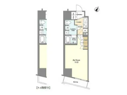 リテラス渋谷笹塚(1K/11階)の間取り写真