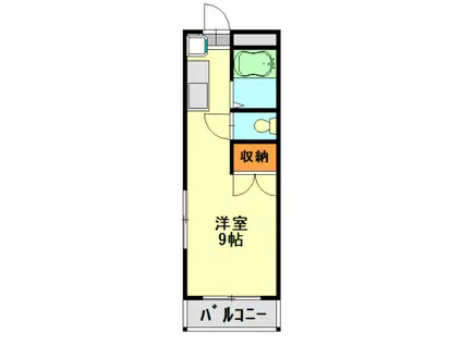 ヒロ大巌寺(ワンルーム/2階)の間取り写真