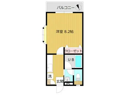 コーポ リベラル(1K/1階)の間取り写真