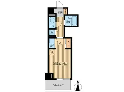 ジョイシティ住吉II(ワンルーム/2階)の間取り写真