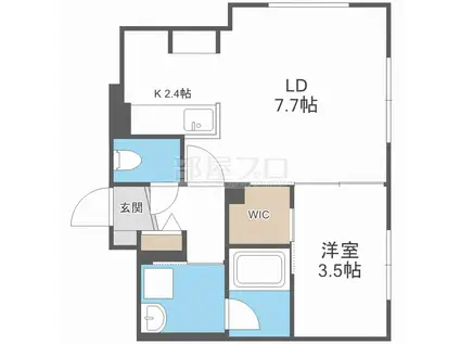 ANGELOT NISHINO(1LDK/2階)の間取り写真