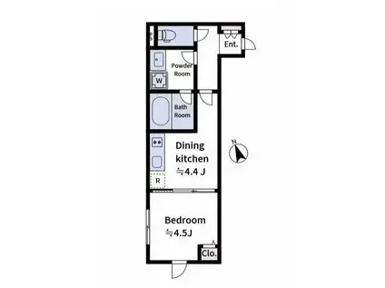 LAVIERE上中里 LAVIERE上中里(2LDK/5階)の間取り写真