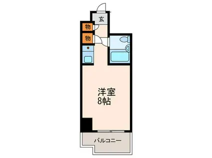 ダンテ・SK・梅田(ワンルーム/5階)の間取り写真