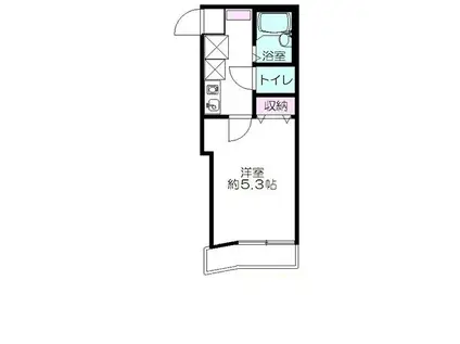 ピノ・ノワール篠崎(1K/1階)の間取り写真