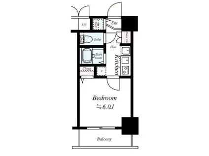 桜通ビッグビート(1K/10階)の間取り写真