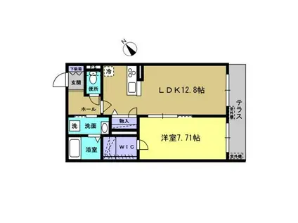 リラフォート等々力(1LDK/3階)の間取り写真