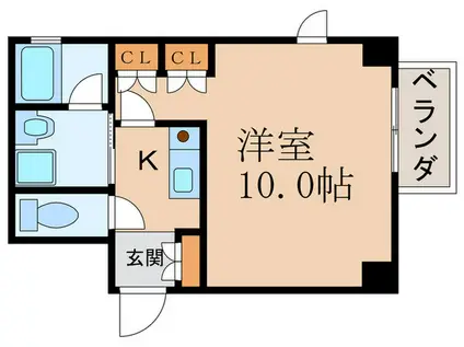 LOHAS55(1K/3階)の間取り写真