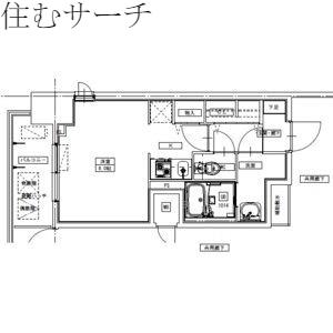S-RESIDENCE四日市駅前COULEUR(ワンルーム/2階)の間取り写真