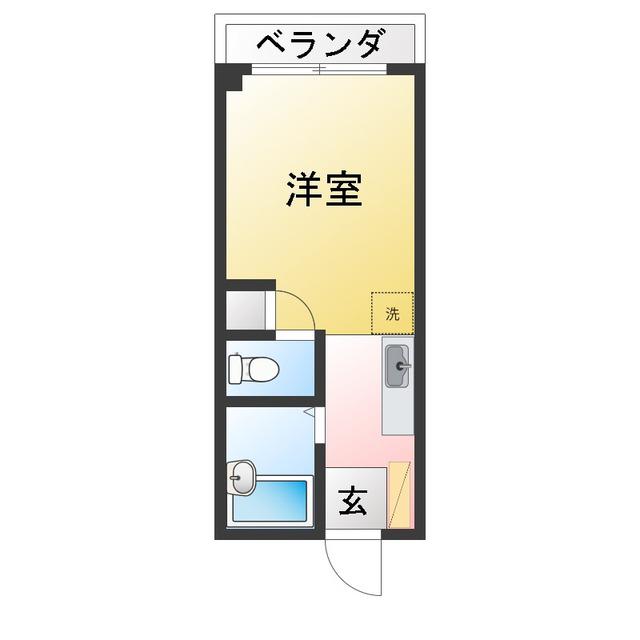 ドミ・パルフェットII(ワンルーム/3階)の間取り写真