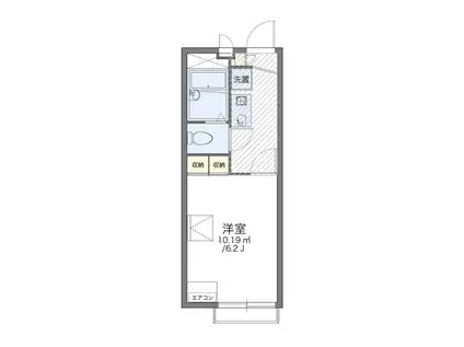 レオパレスラ トゥサ(1K/2階)の間取り写真