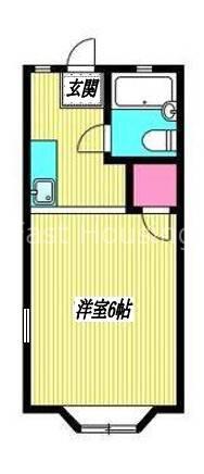 グリーンコート新高円寺(1K/1階)の間取り写真