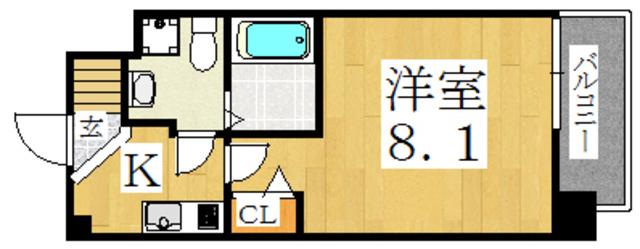 FDS WILL KOHAMA(1K/12階)の間取り写真