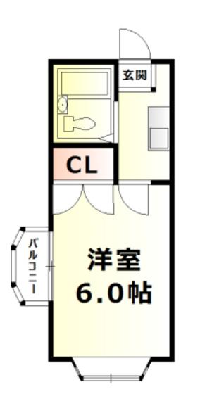 AVION901(1K/3階)の間取り写真