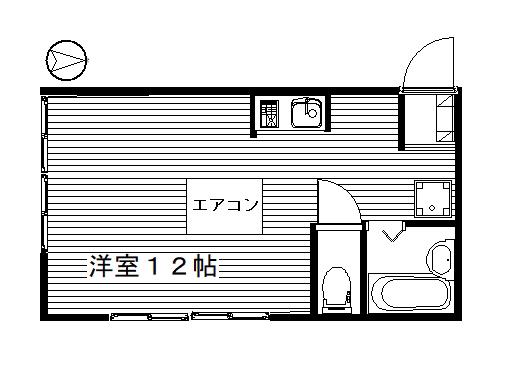 けやきヒルズ本町 BS別(ワンルーム/5階)の間取り写真
