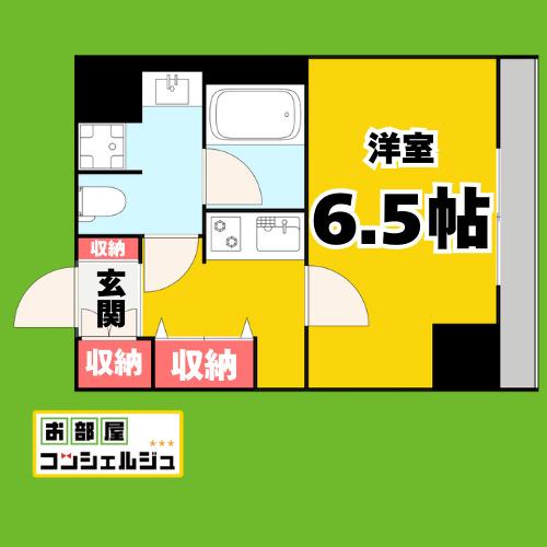 レジディア高岳(1K/8階)の間取り写真