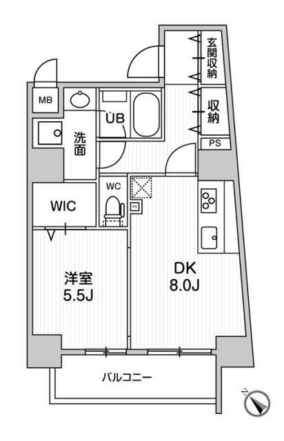 ROOTS HIGASHI NAGASAKI(1LDK/10階)の間取り写真