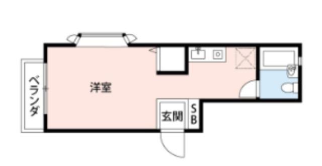 MAISON CHARMANT(ワンルーム/2階)の間取り写真