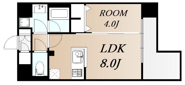 アーバネックス新大阪(1LDK/5階)の間取り写真