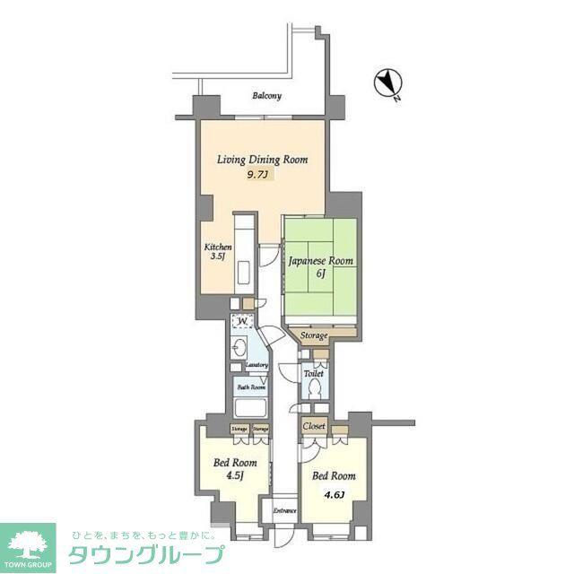 エタニティ・ヒロ・町田(3LDK/9階)の間取り写真