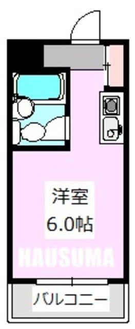 エルミ千駄木(ワンルーム/1階)の間取り写真