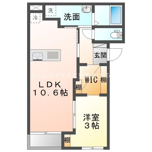 RS HOUSE NODA(1LDK/1階)の間取り写真