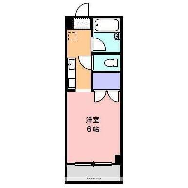 カレッジOZ(1K/4階)の間取り写真