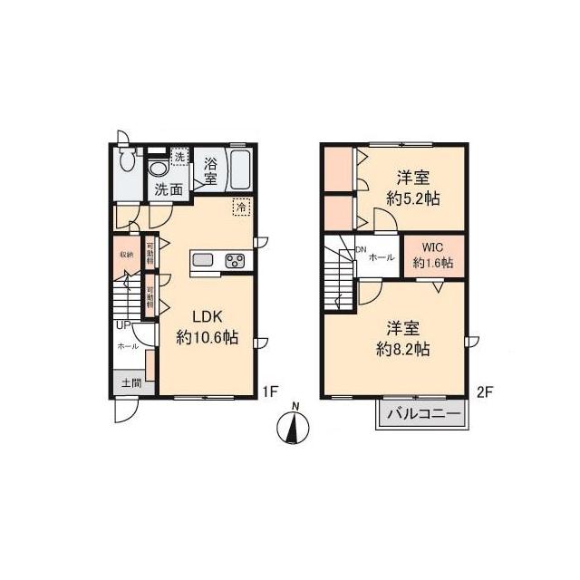 MAISON DE FAVEUR K(2LDK/1階)の間取り写真