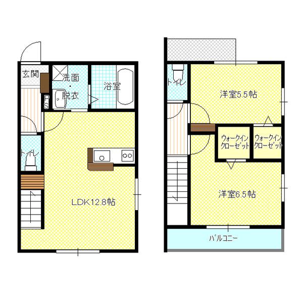 EXCEL COURTA(2LDK/1階)の間取り写真