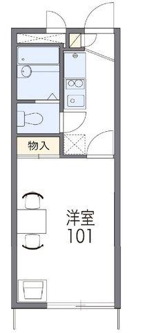 レオパレスMINE(1K/2階)の間取り写真