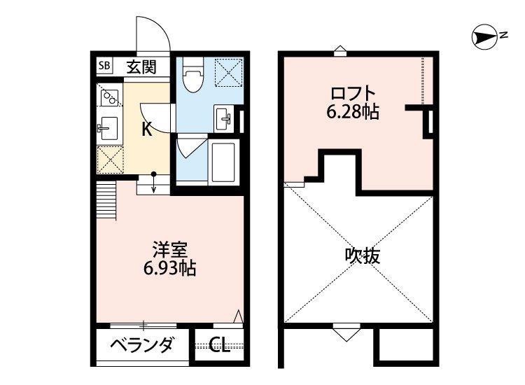 CEREJA(ワンルーム/1階)の間取り写真