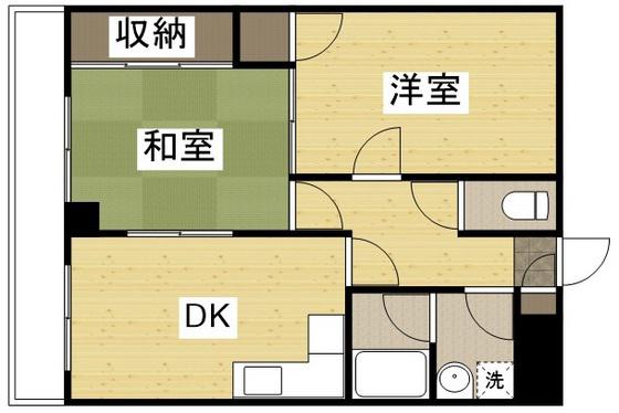 ライブコーポブンカ(2DK/2階)の間取り写真