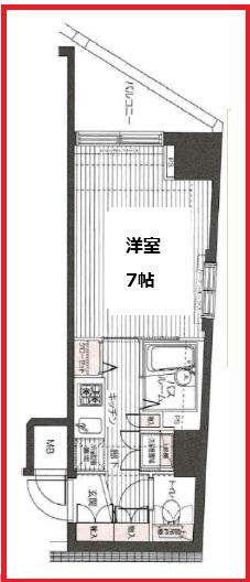 トーシンフェニックス神田岩本町弐番館(1K/13階)の間取り写真