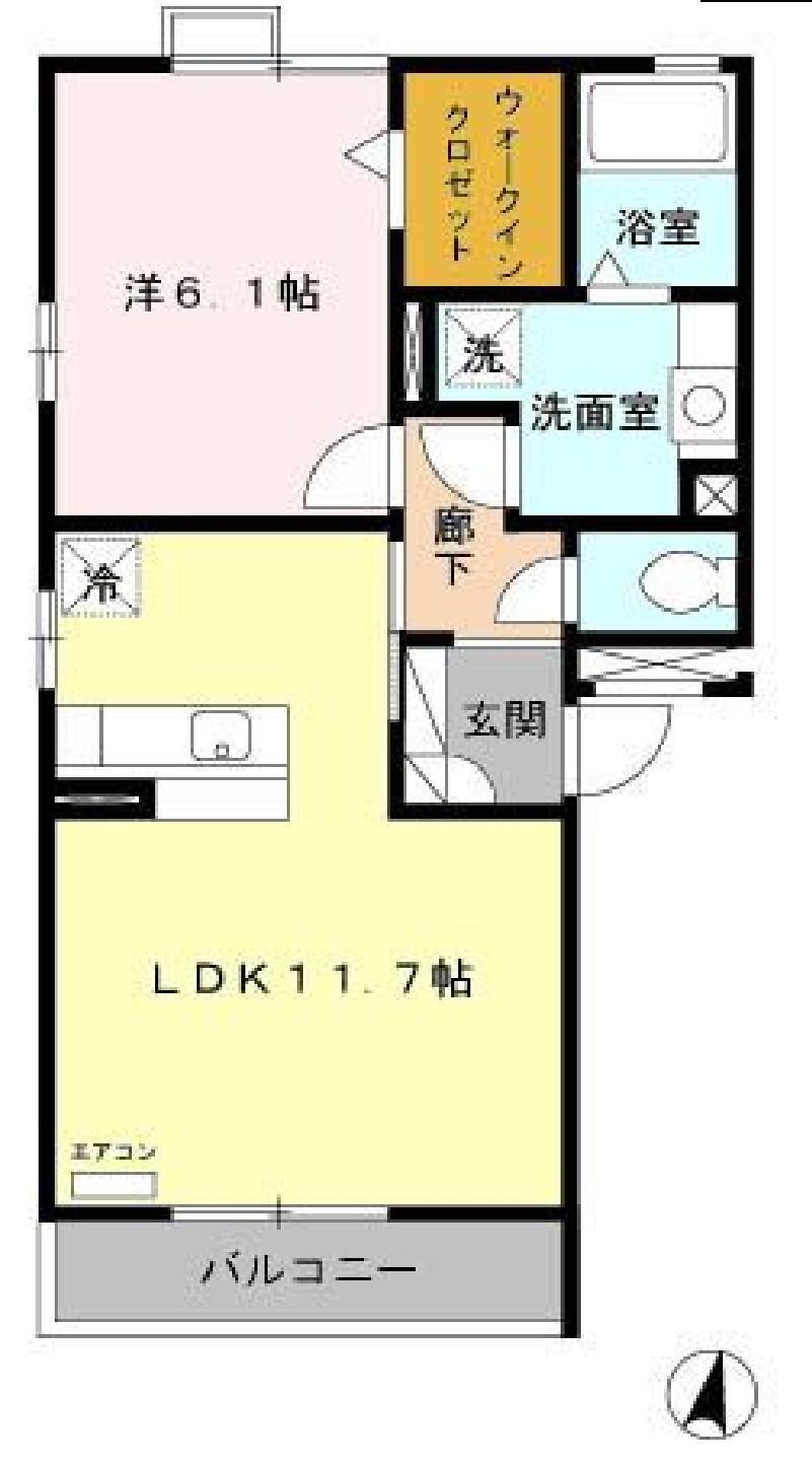 フォレステージ 12(1LDK/2階)の間取り写真