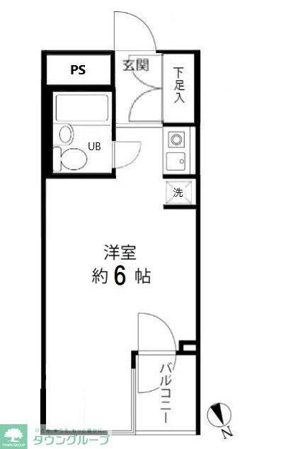 DELCCS神楽坂五軒町(ワンルーム/3階)の間取り写真