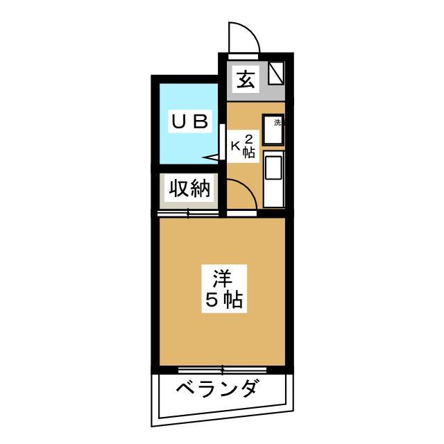 リバーサイド・タビラ(1K/2階)の間取り写真